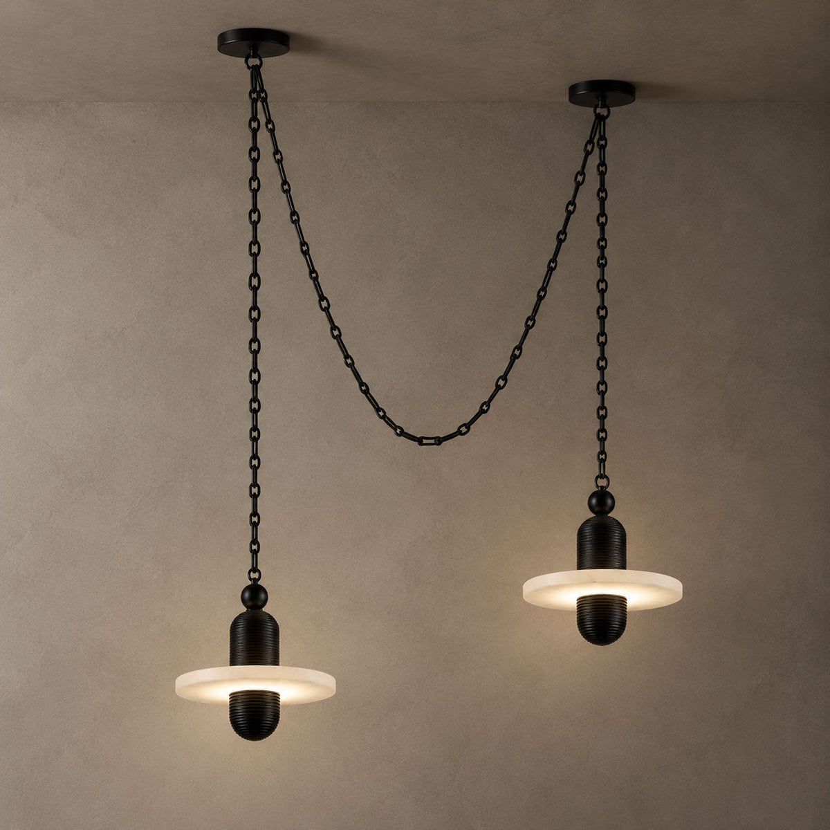 Orbital Drift Chain Chandelier