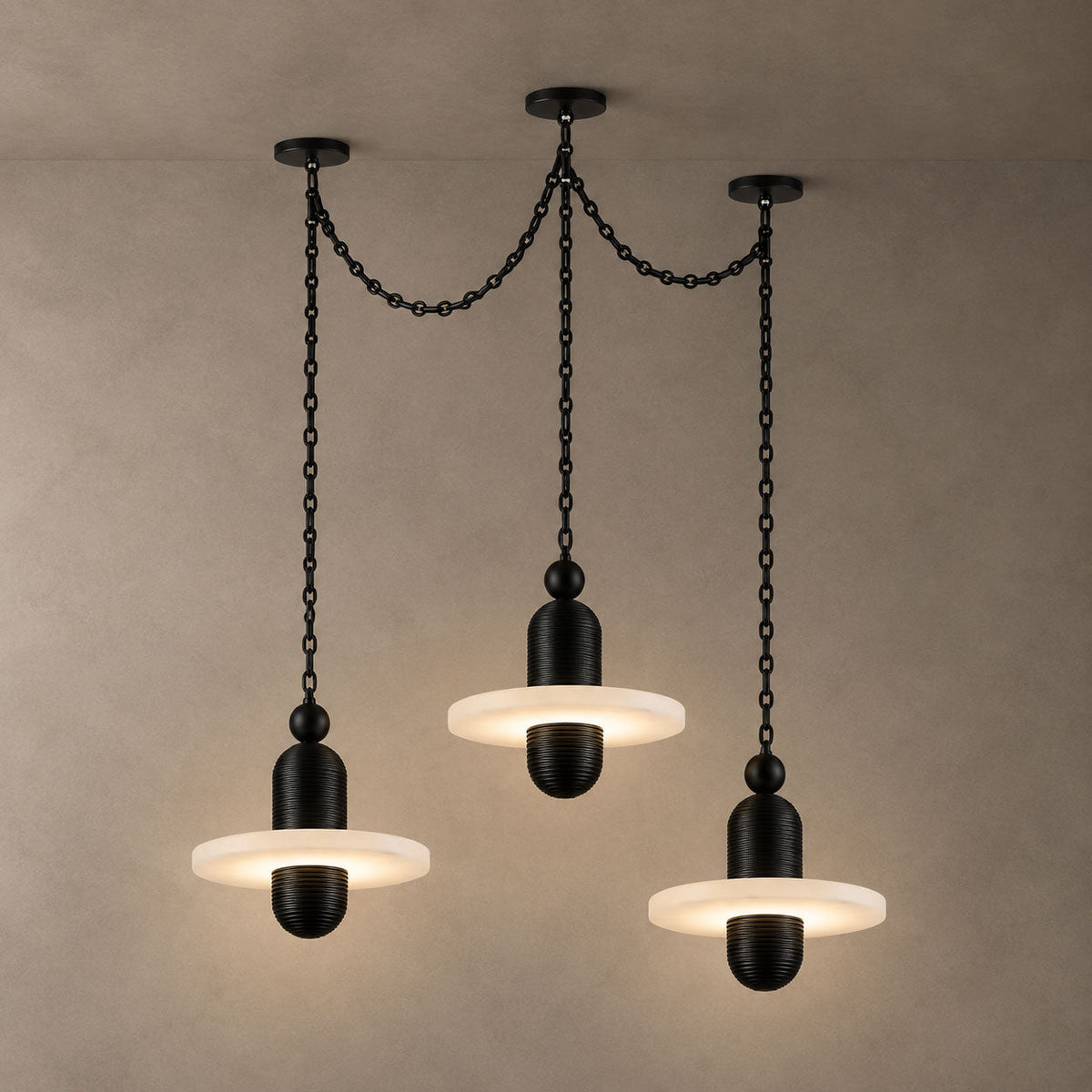 Orbital Drift Chain Chandelier