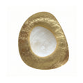 Organic Gilded Pebble Alabaster Sconce