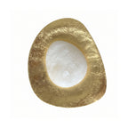 Organic Gilded Pebble Alabaster Sconce