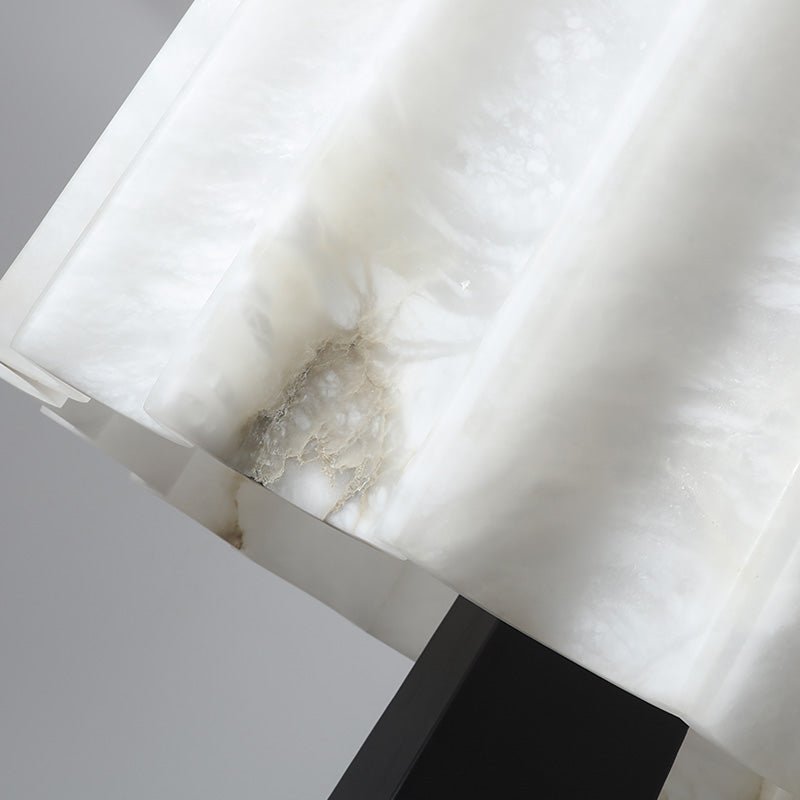 Origami Pleat Alabaster Floor Lamp