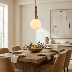 Orvelle Alabaster Beaded Pendant Light