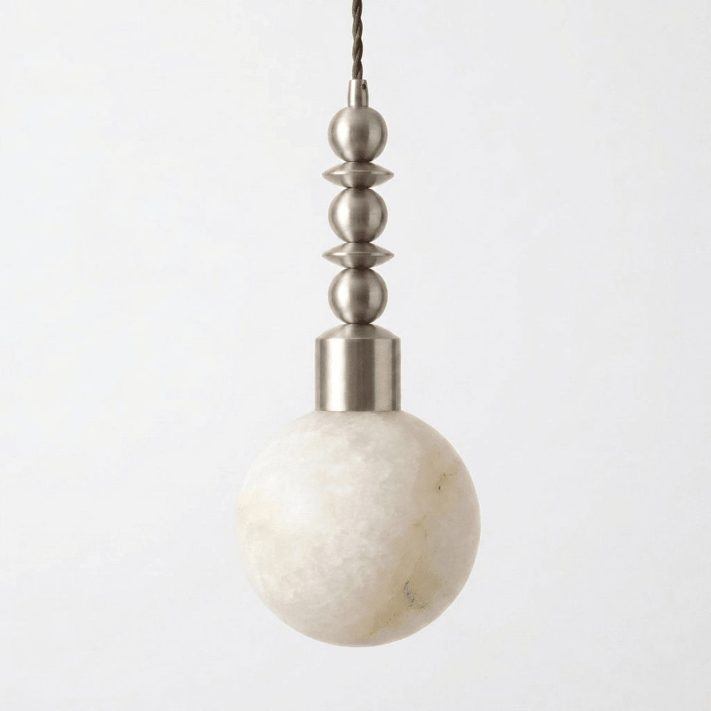 Orvelle Alabaster Beaded Pendant Light