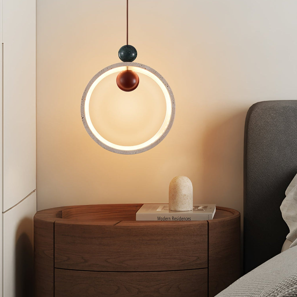 Ring & Bead Pendant Lamp