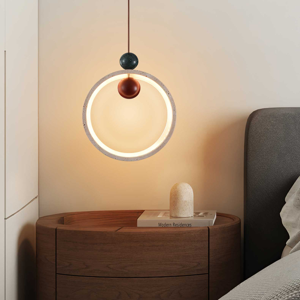 Ring & Bead Pendant Lamp
