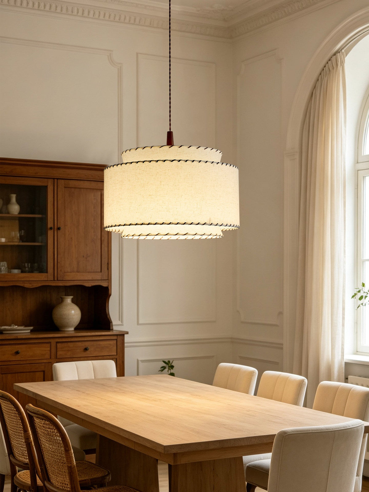 Ourlette Tiered Fabric Pendant Light