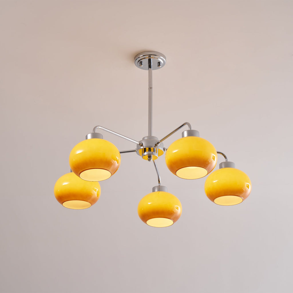 Oval Persimmon Chandelier