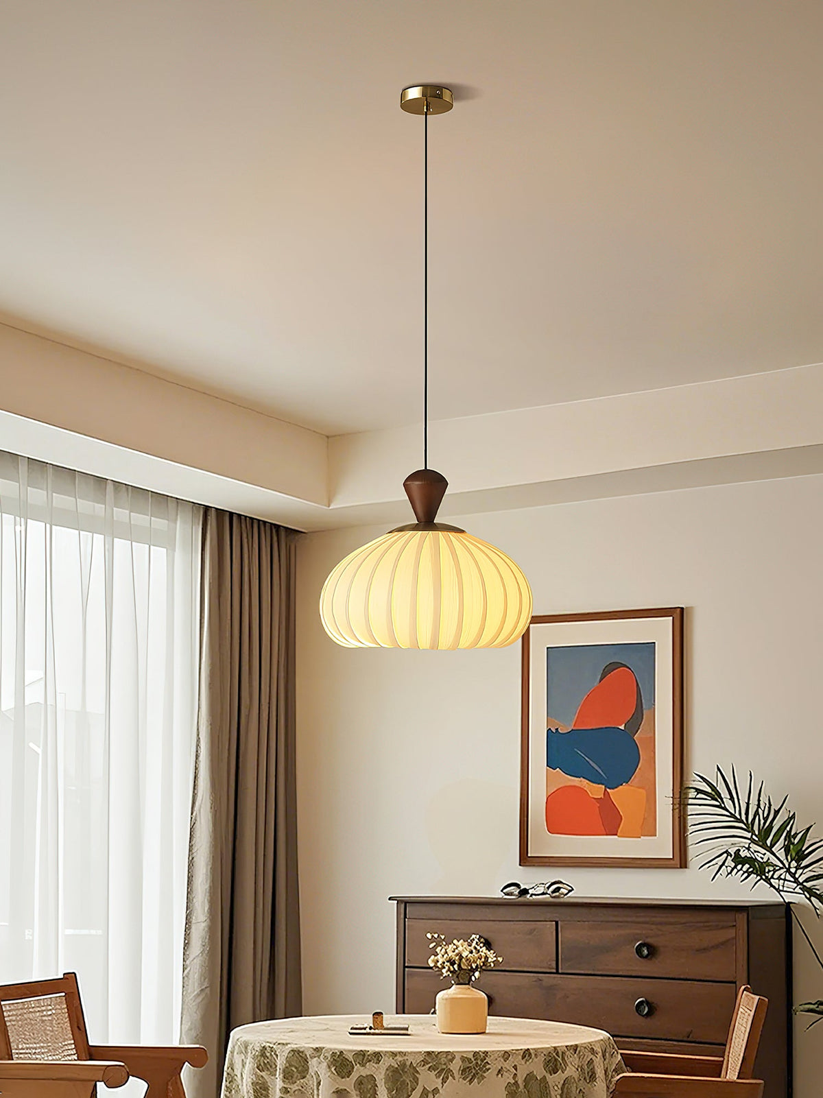Ovola Pleated Pendant Light