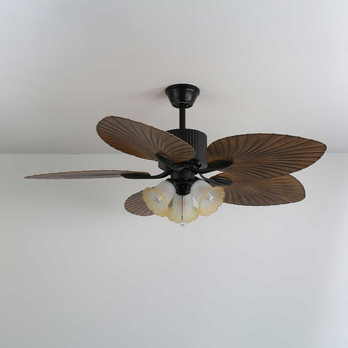 Palm Whisper Tropical Ceiling Fan Light