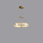 Parallel LED Chandelier ∅ 19.7″ x H 2″ / Dia 50cm x H 5cm / Round / Warm white Chandelier