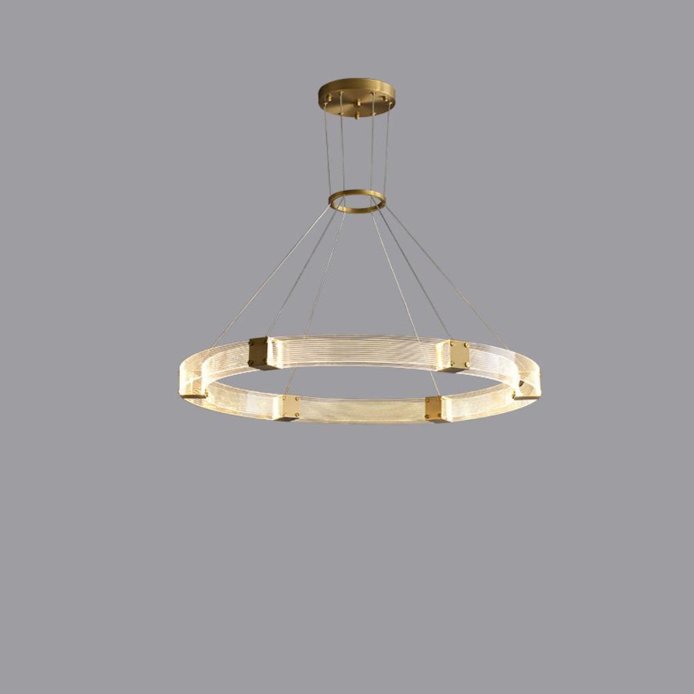 Parallel LED Chandelier ∅ 31.5″ x H 2″ / Dia 80cm x H 5cm / Round / Warm white Chandelier