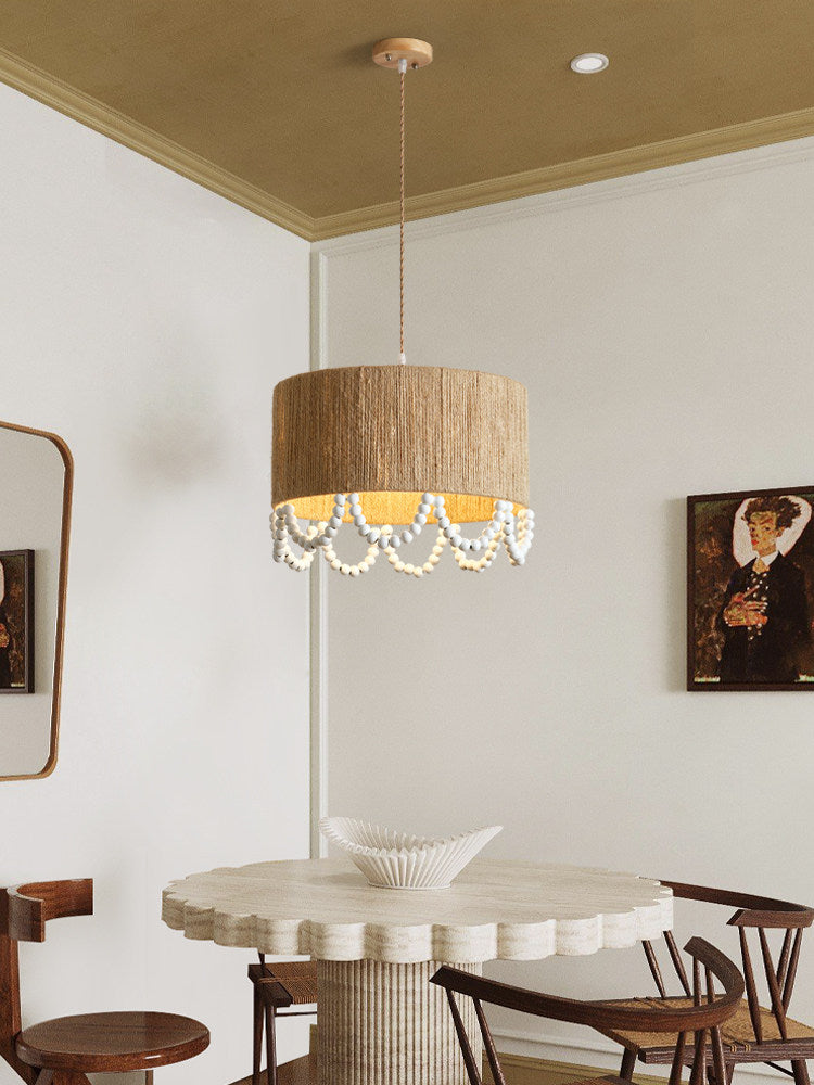 Parasol Hemp Rope Pendant Lamp
