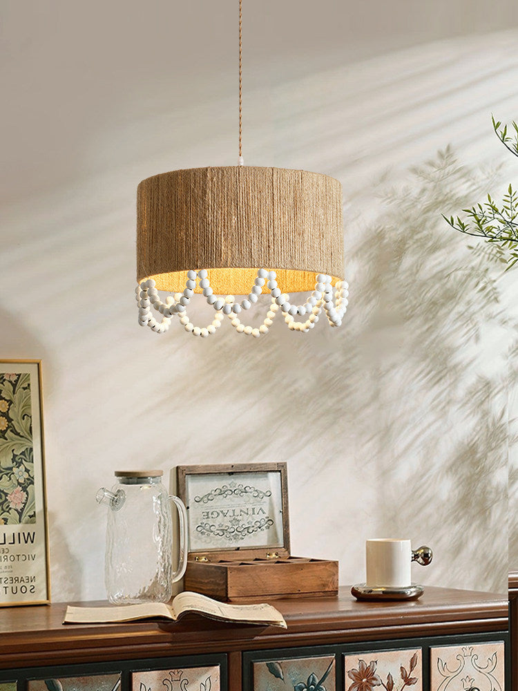 Parasol Hemp Rope Pendant Lamp