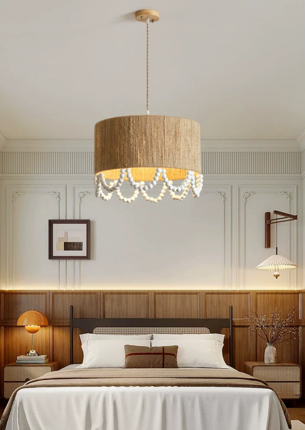 Parasol Hemp Rope Pendant Lamp
