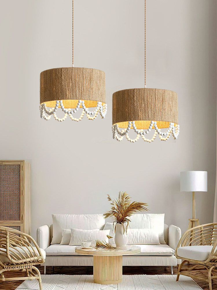 Parasol Hemp Rope Pendant Lamp