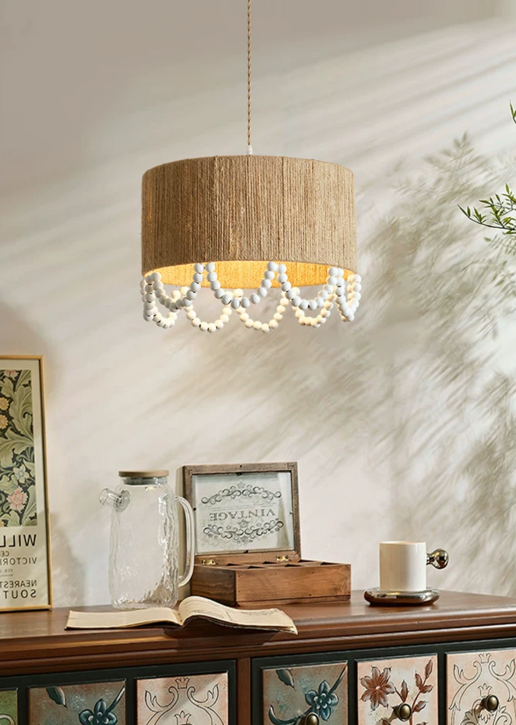 Parasol Hemp Rope Pendant Lamp