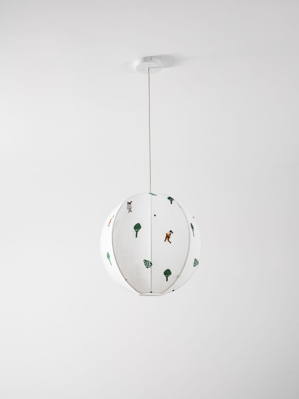 Park Embroidered Textile Pendant Lamp