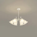 Pastoral Flower Chandelier 6 heads ∅ 25.6″ x H 31.5″ / Dia 65cm x H 80cm / White & White Chandelier