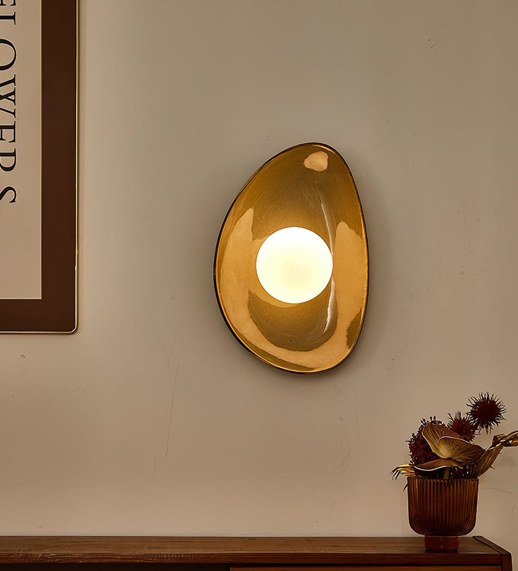 Pebble Disc Wall Light