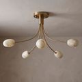 Pebrelle Alabaster Semi-Flush Ceiling Light