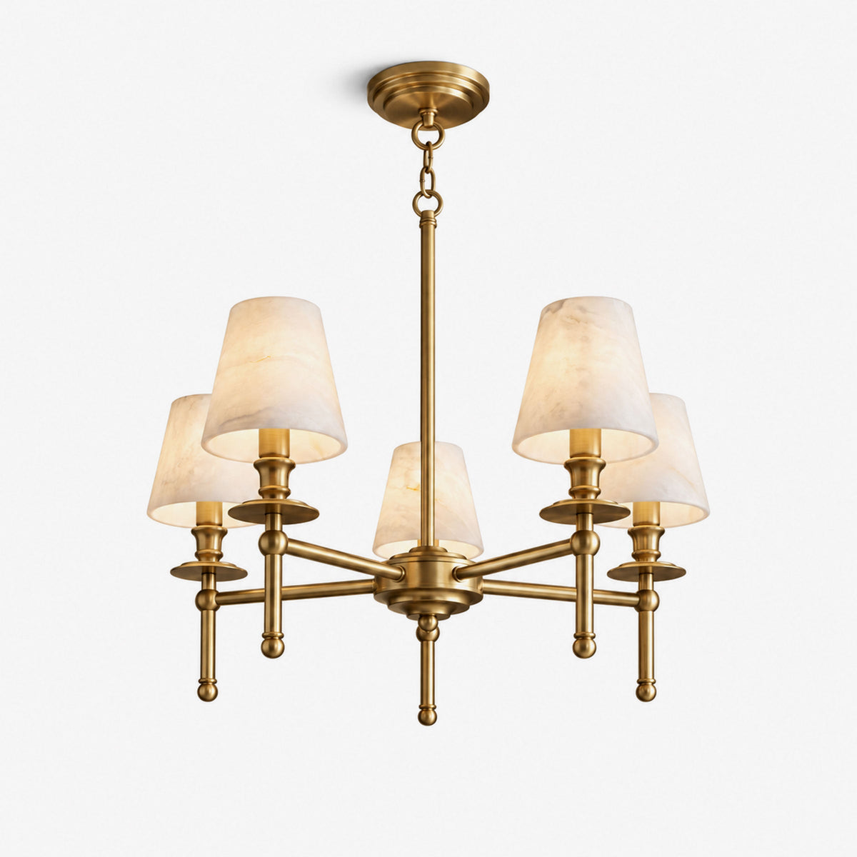 Pellisane Alabaster Shade Chandelier