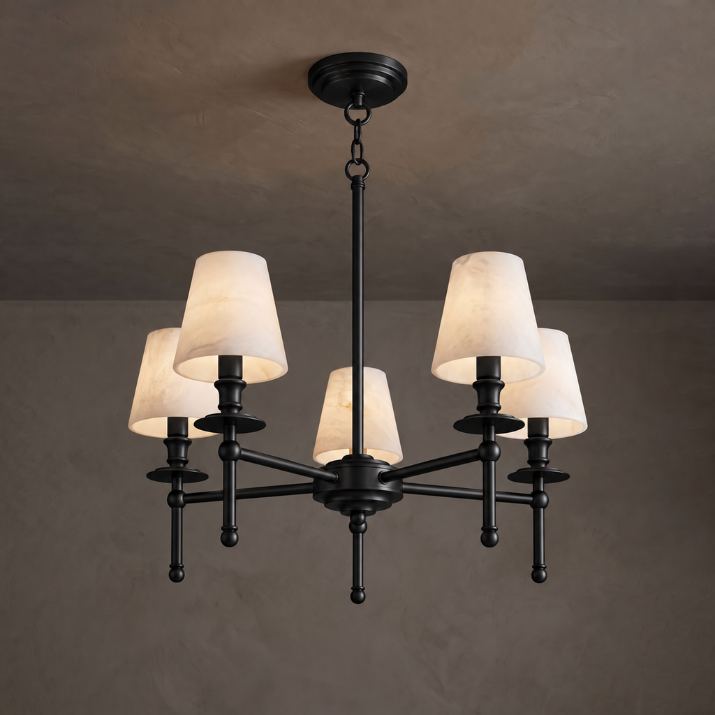 Pellisane Alabaster Shade Chandelier