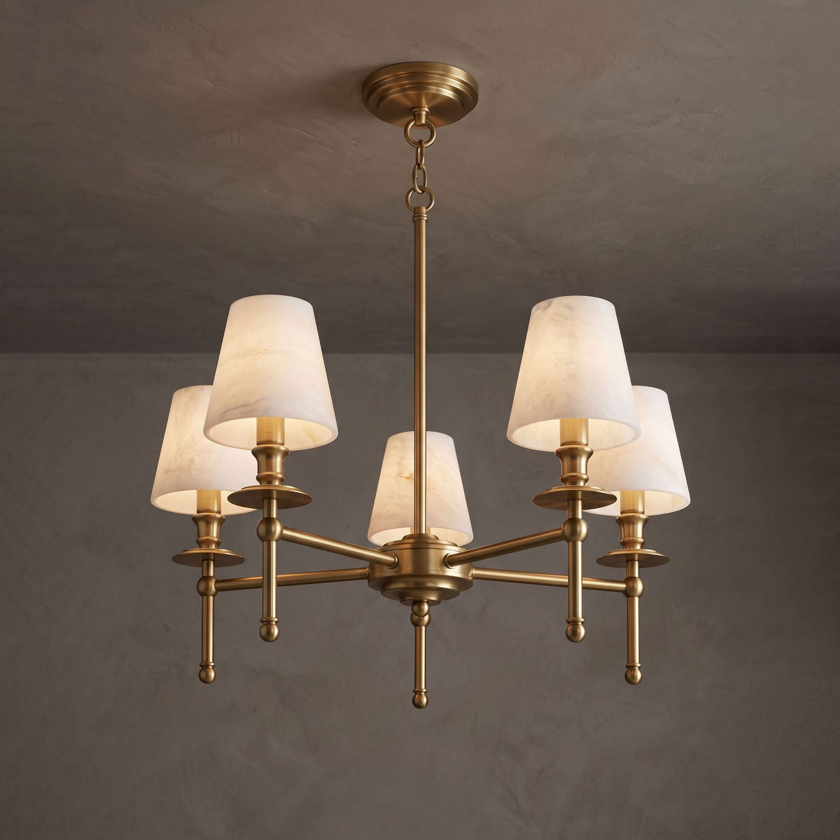 Pellisane Alabaster Shade Chandelier