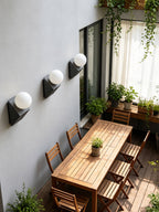Pellora Micro-Cement Outdoor Wall Sconce