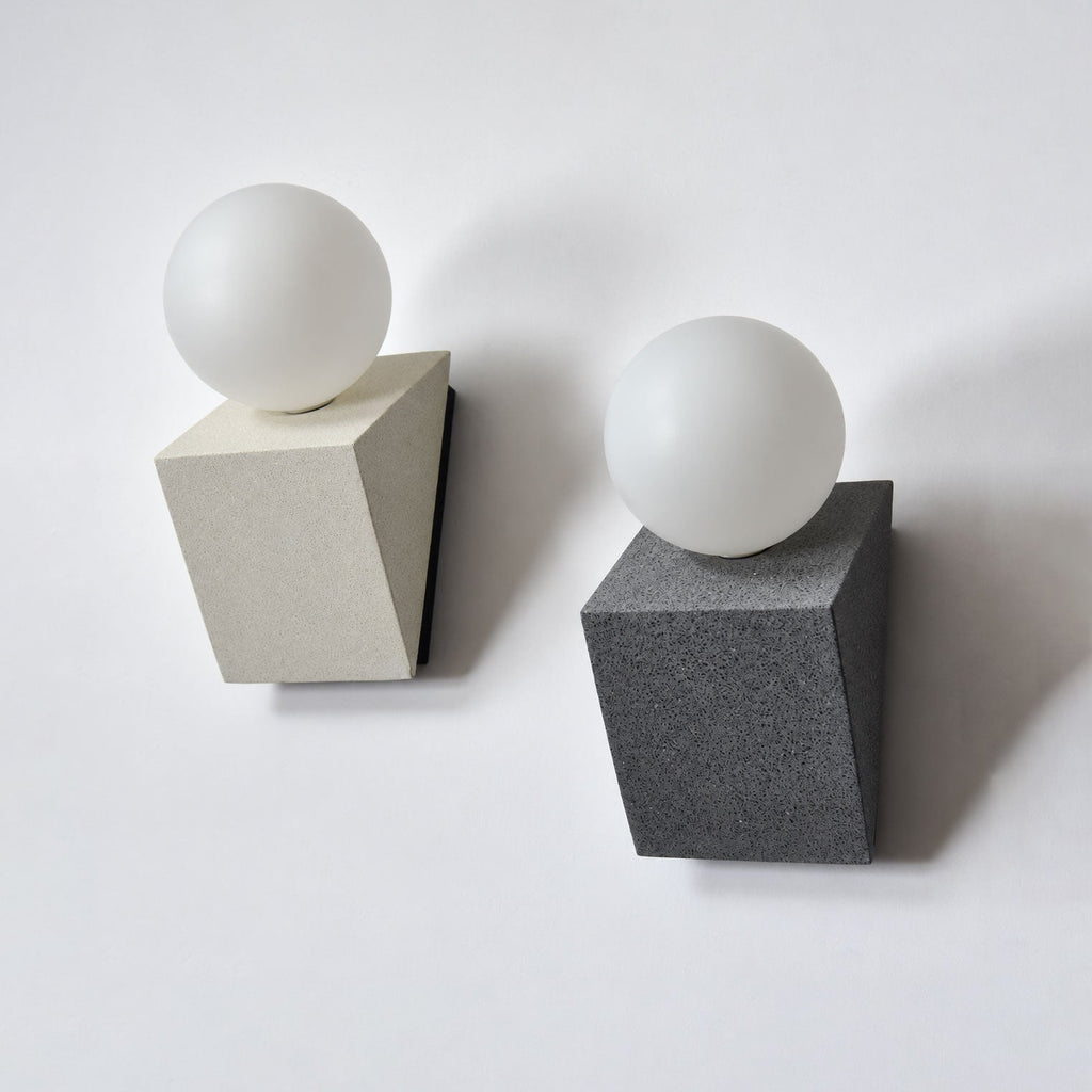 Pellora Micro-Cement Outdoor Wall Sconce