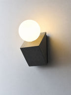 Pellora Micro-Cement Outdoor Wall Sconce