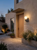 Pellora Micro-Cement Outdoor Wall Sconce