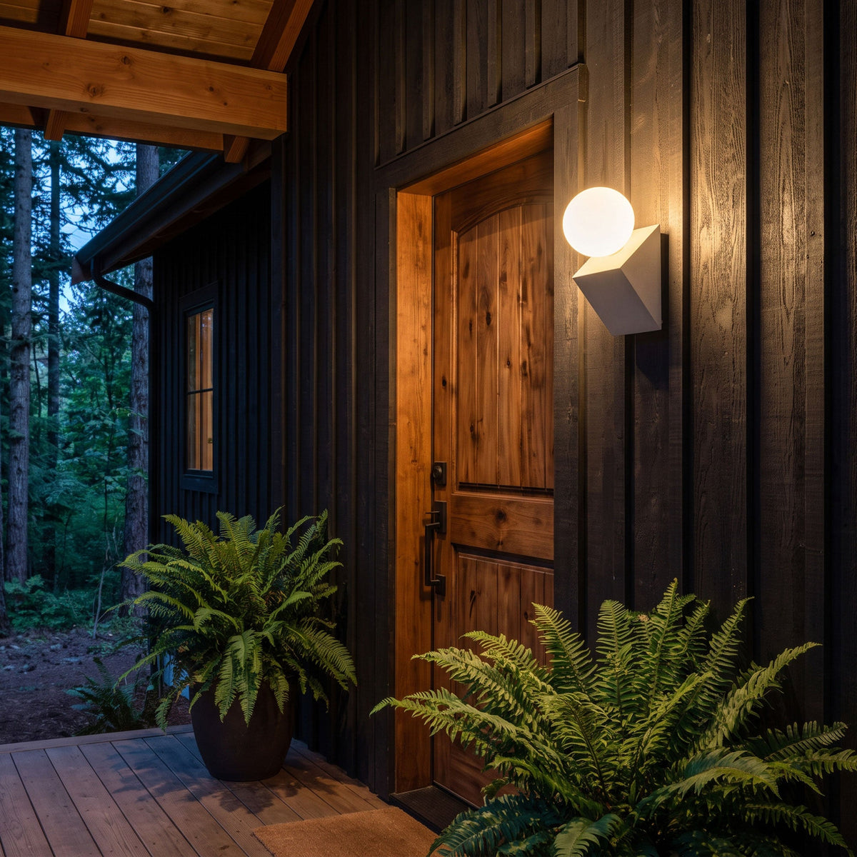 Pellora Micro-Cement Outdoor Wall Sconce