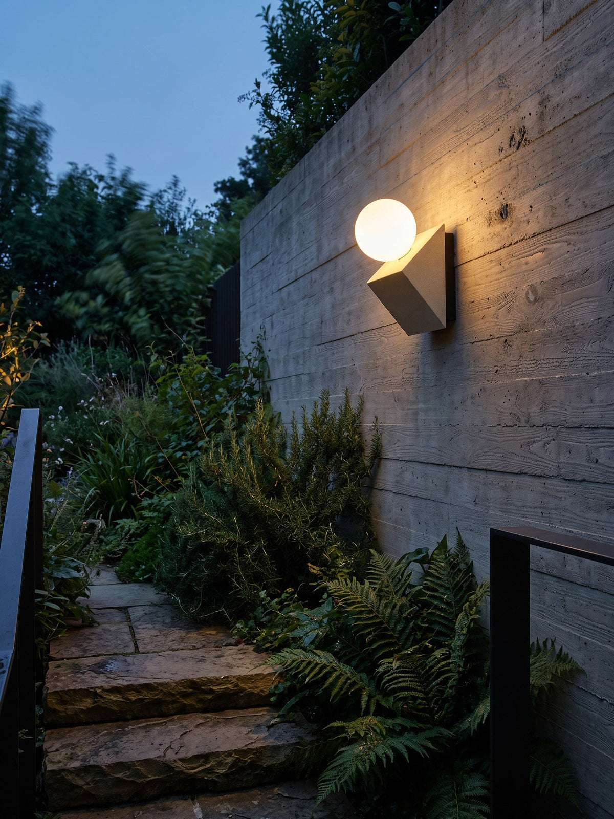 Pellora Micro-Cement Outdoor Wall Sconce