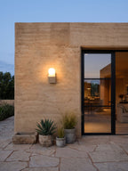 Pellora Micro-Cement Outdoor Wall Sconce