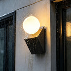 Pellora Micro-Cement Outdoor Wall Sconce