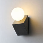 Pellora Micro-Cement Outdoor Wall Sconce