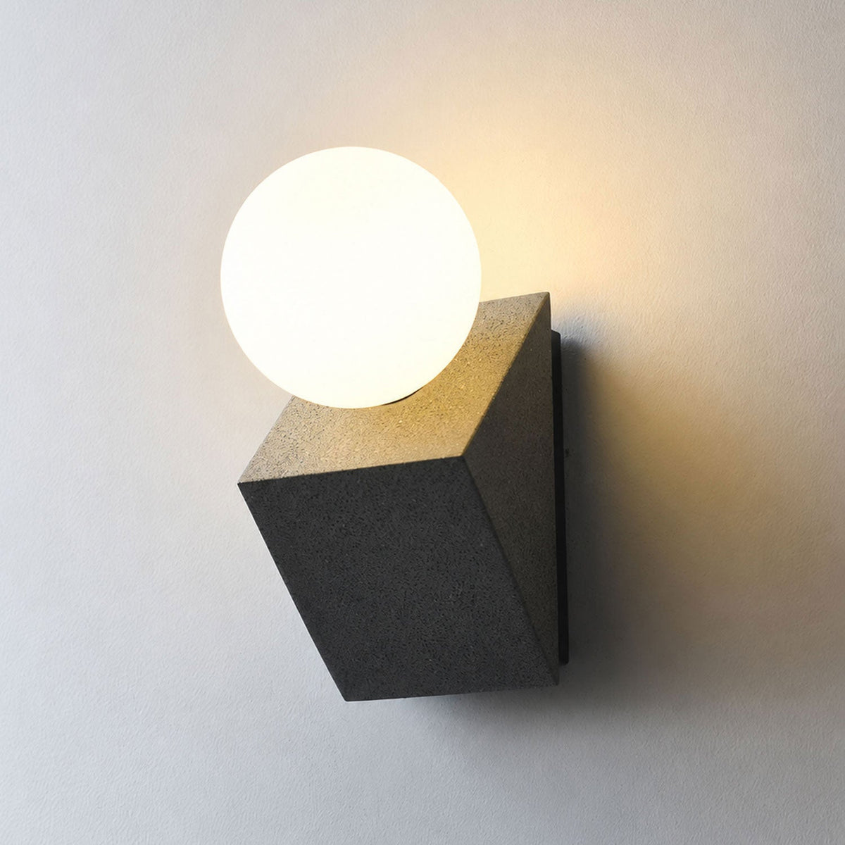 Pellora Micro-Cement Outdoor Wall Sconce