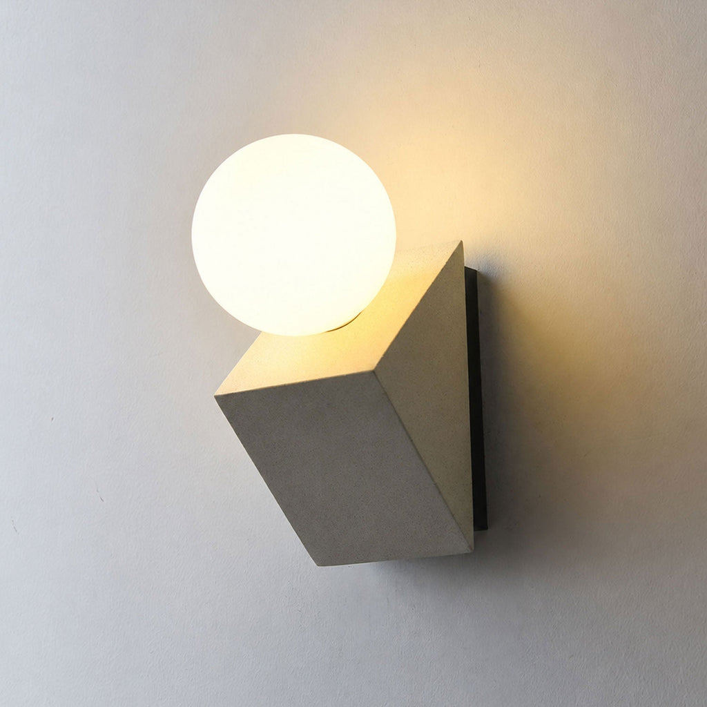 Pellora Micro-Cement Outdoor Wall Sconce