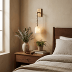 Pendulum Alabaster Wall Sconce
