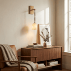 Pendulum Alabaster Wall Sconce