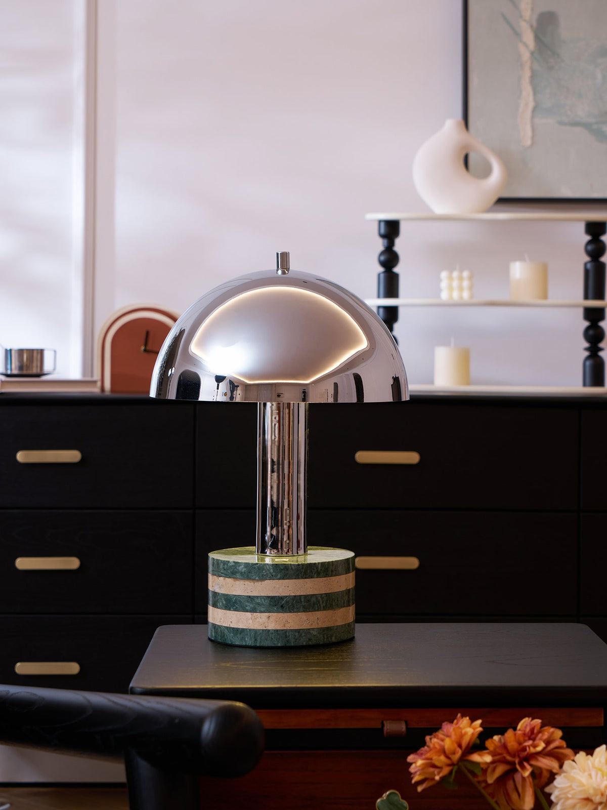 Luno Chrome Table Lamp