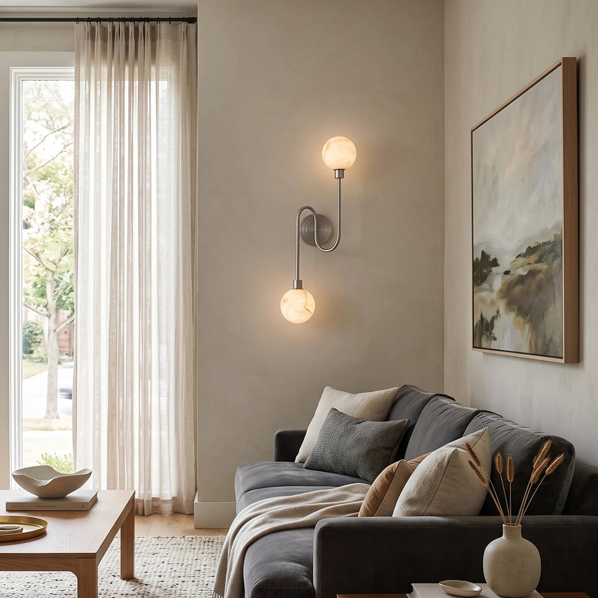 Perigee Alabaster Wall Sconce
