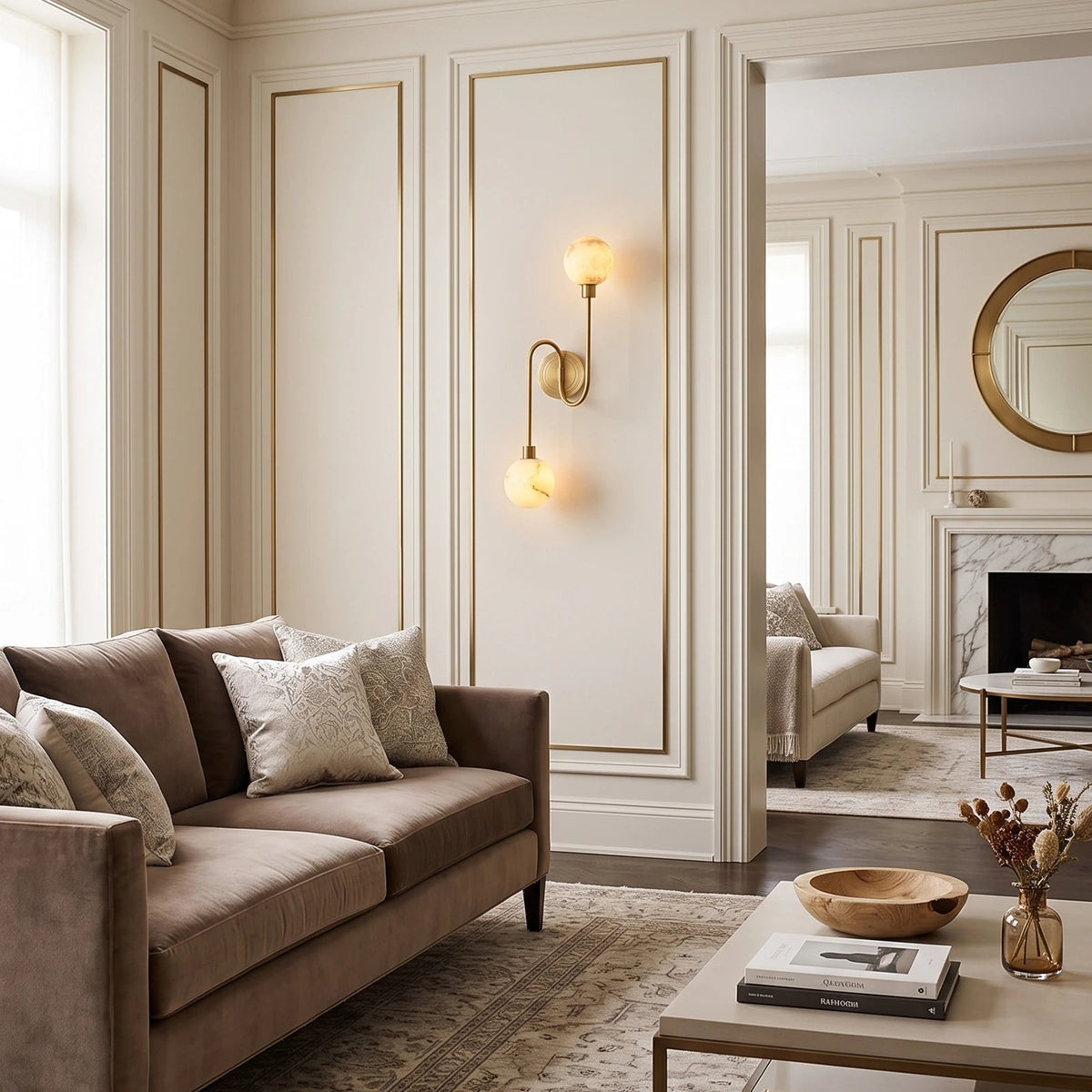 Perigee Alabaster Wall Sconce