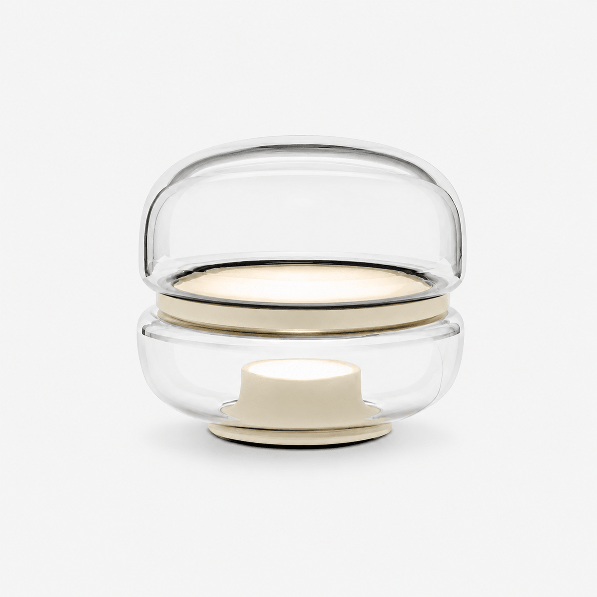 Perla Smoke Glass Table Lamp