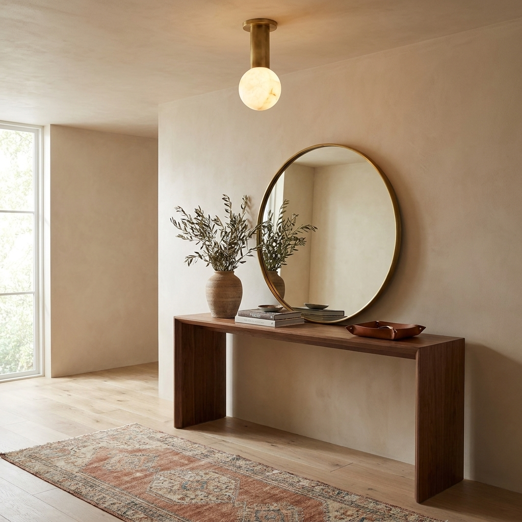 Pestle Alabaster Flush Mount