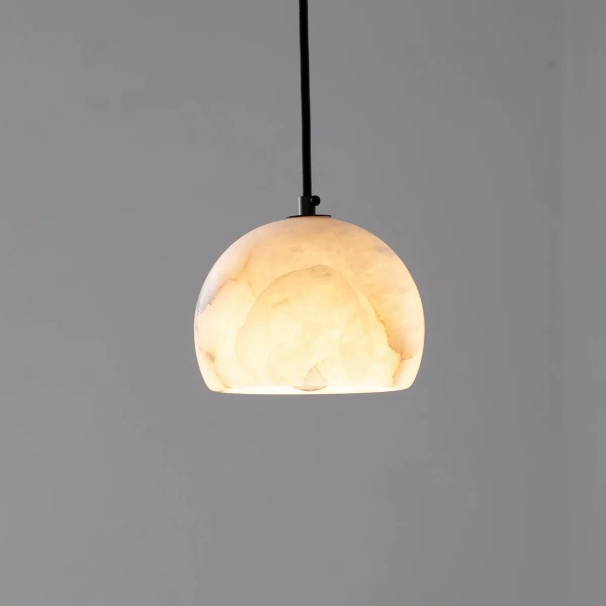 Petal Alabaster Dome Staircase Chandelier