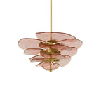 Petals Gold Murano Chandelier