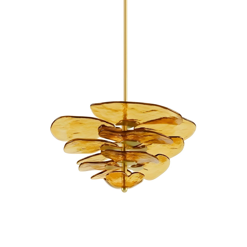 Petals Gold Murano Chandelier