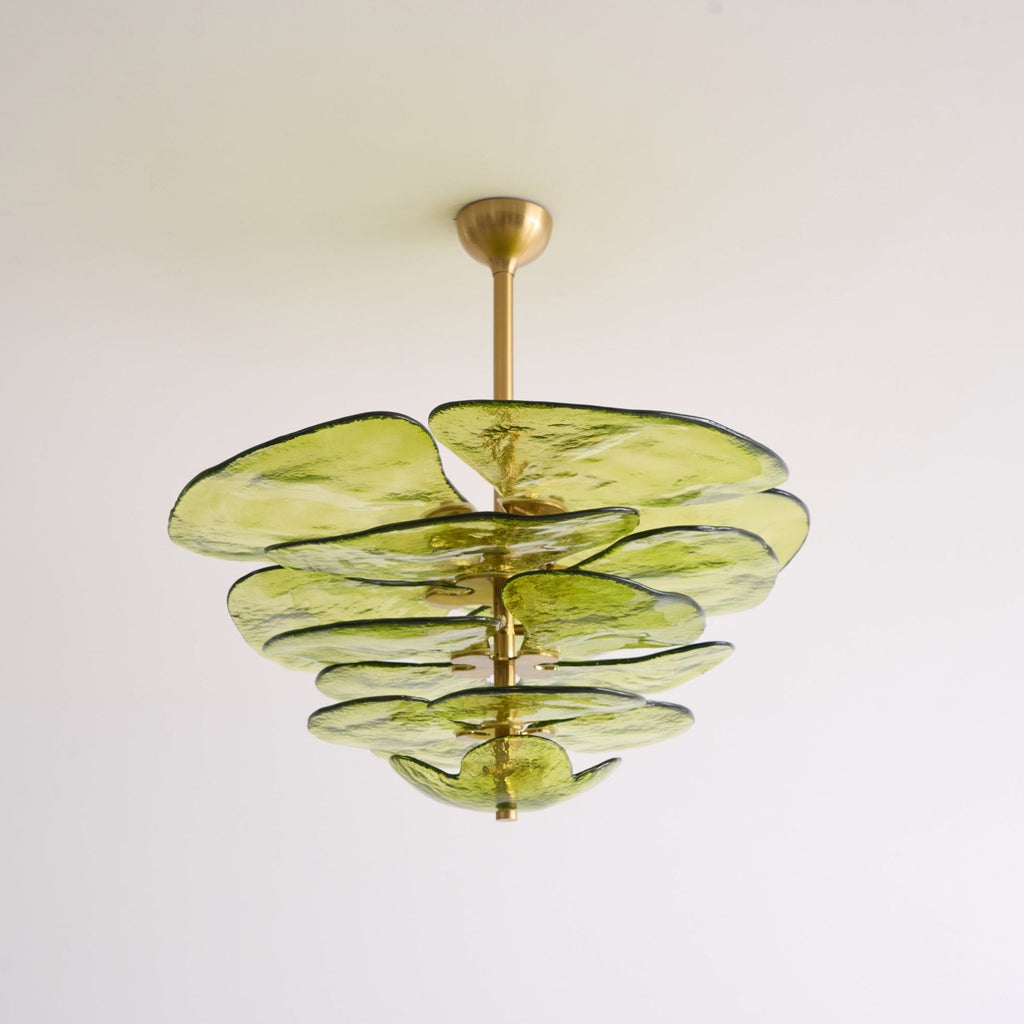 Petals Gold Murano Chandelier