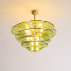 Petals Gold Murano Chandelier